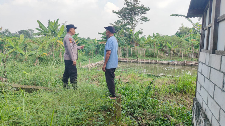 Bhabinkamtibmas Tanjungsari Dukung Budidaya Ikan Nila